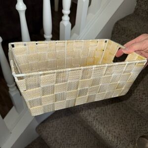 Woven Cream Storage Basket